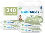 WaterWipes Plastic-Free Textured Clean, Toddler & Baby Wipes, 99.9% Water Based Wipes, Unscented & Hypoallergenic for Sensitive Skin, 240 Count (4 packs), Packaging May Vary - Image 2